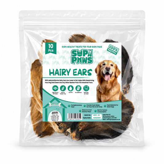 Beef Ear With Hair 10pcs